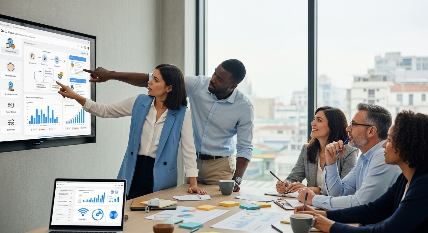 How to Transform a Business Objective into an Interactive Learning Situation?