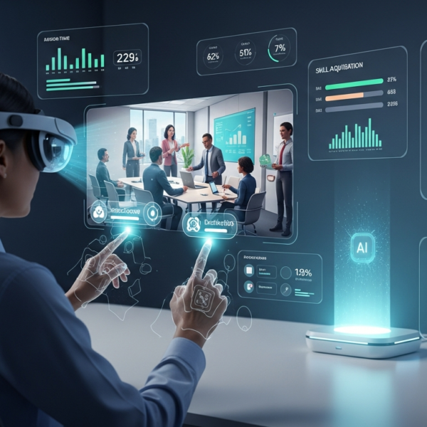 Digital learning in 2035: vision, AI and serious games to train differently