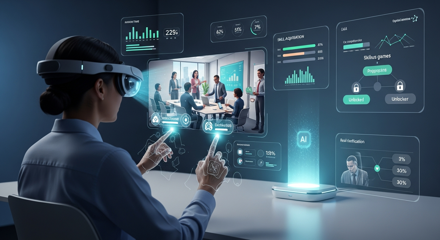 Digital learning in 2035: vision, AI and serious games to train differently