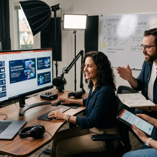 PowerPoint en e-learning : L'approche SF Studio, IA et experts