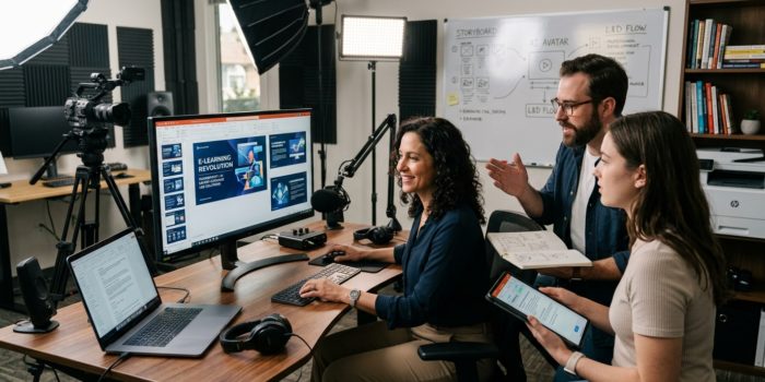 PowerPoint en e-learning : L'approche SF Studio, IA et experts