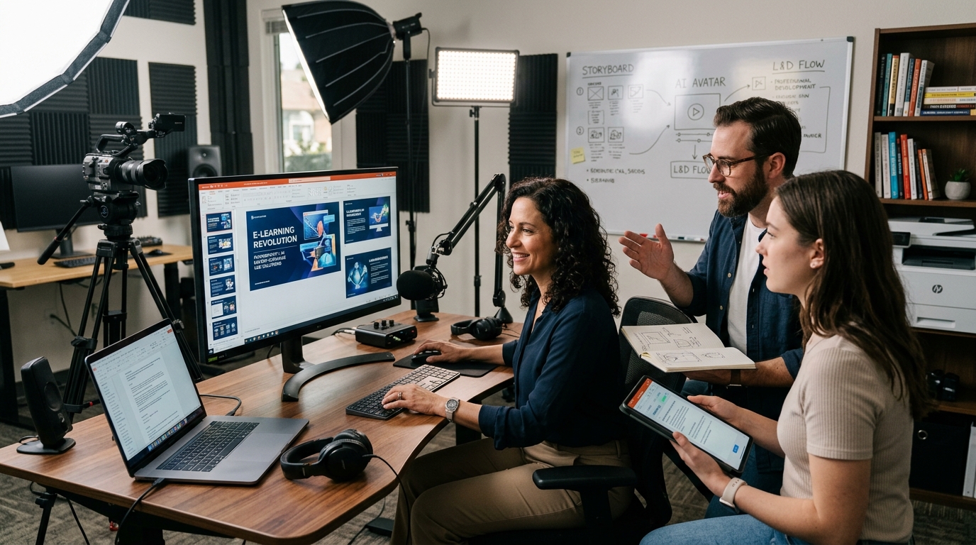 PowerPoint en e-learning : L'approche SF Studio, IA et experts