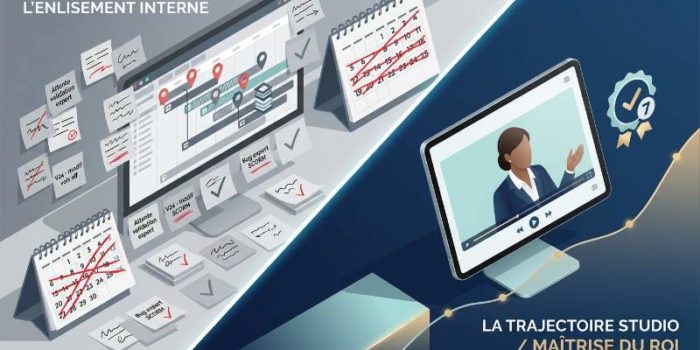 Coût production e-learning : comparatif interne vs Studio