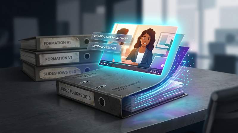 Dette de formation : recyclez vos supports en vidéos interactives
