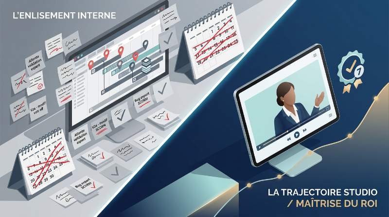 E-learning Production Cost: Internal vs. Studio Comparison