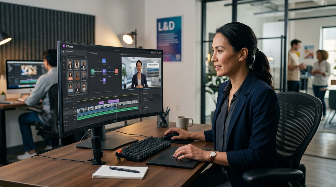 SF Studio: AI to Accelerate Interactive Video Learning Production
