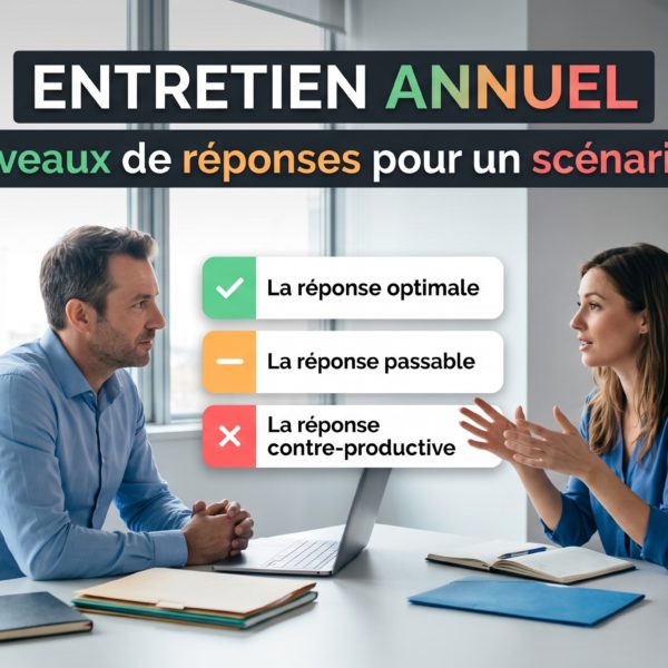 Entretien annuel : Créer 3 niveaux de réponses pour un scénario