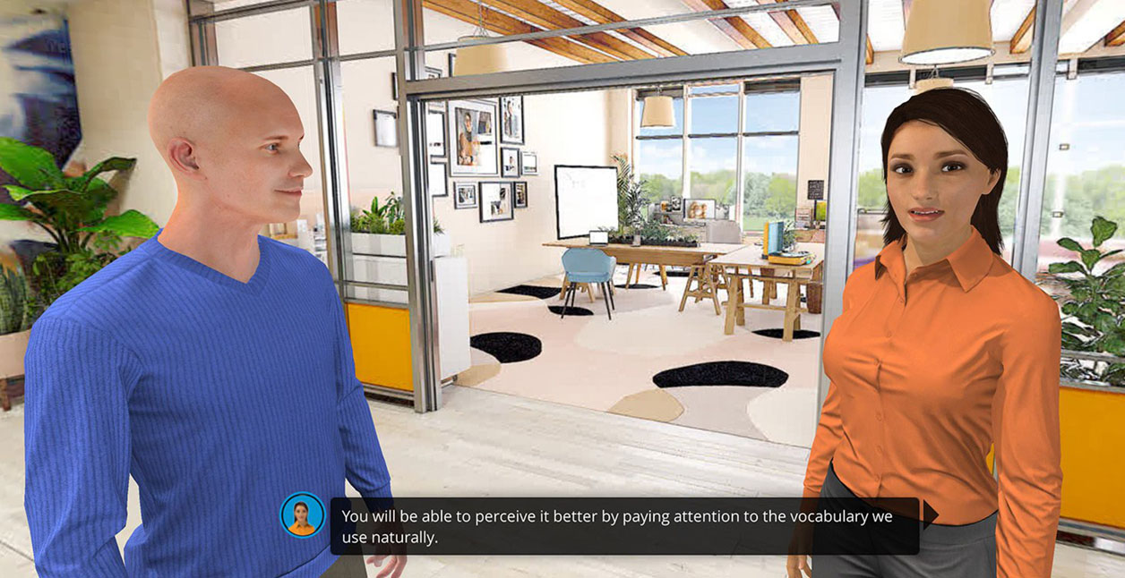 An example of Serious Game created with VTS Editor